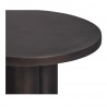 Moe’s Home Collection Logan Outdoor Coffee Table in Black - Table Edge