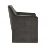 Sunpan Doreen Lounge Chair in Lux Brass - Diamond Mummy - Side Angle