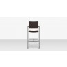 Source Furniture Fiji Wicker Bar Arm Chair Espresso Front