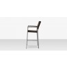 Source Furniture Fiji Wicker Bar Arm Chair Espresso Side