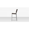 Source Furniture Fiji Wicker Bar Side Armless Chair Espresso Side