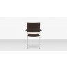 Source Furniture Fiji Wicker Dining Arm Chair Espresso Back