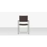 Source Furniture Fiji Wicker Dining Arm Chair Espresso Front - Source Furniture Fiji Wicker Dining Arm Chair Espresso Front
