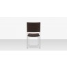 Source Furniture Fiji Wicker Dining Side Armless Chair Espresso Back