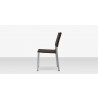Source Furniture Fiji Wicker Dining Side Armless Chair Espresso Side