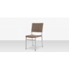 Source Furniture Fiji Wicker Dining Side Armless Chair California Sand Angle