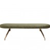 Sunpan Elowen Bench in Bergen Olive - Front Angle