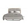 J&M Furniture Fiocco Premium White and Gold Bed