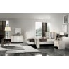 J&M Furniture Fiocco Premium White and Gold Panel Bedroom Set