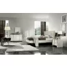 J&M Furniture Fiocco Premium White and Gold Panel Bedroom Set - J&M Furniture Fiocco Premium White and Gold Panel Bedroom Set