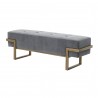 Essentials For Living Fiona Upholstered Bench - Front Side Angle