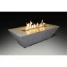 Grand Canyon Rectangular Fire Table - White - Grand Canyon Rectangular Fire Table - White