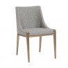 Sunpan Dionne Dining Chair in Monument Pebble - Front Side Angle