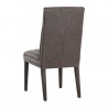 Sunpan Heath Dining Chair in Marseille Concrete Leather - Set of Two - Back Side Angle
