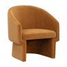 Sunpan Lauryn Lounge Chair Danny Amber - Front Side Angle