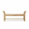 Anderson Teak Sakura Backless Bench- front view - Anderson Teak Sakura Backless Bench- front view