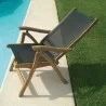 Royal Teak Florida Chair Sling Side View - Royal Teak Florida Chair Sling Side View