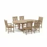 Anderson Teak 67" Oval Extension Table with Wilshire Dining Armchair and Wilshire Dining Chair 4 - Anderson Teak 67" Oval Extension Table with Wilshire Dining Armchair and Wilshire Dining Chair 4