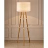 Amber Floor Lamp White