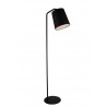 Dante Floor Lamp Black Carbon Steel - White BG