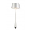 Paris Floor Lamp White Carbon Steel And Fabric - Front
