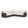 Montecito Sectional in Canvas Flax w/ Self Welt - Front Side Angle - Montecito Sectional in Canvas Flax w/ Self Welt - Front Side Angle