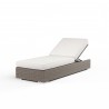Coronado Adjustable Chaise in Canvas Flax w/ Self Welt - Front Side Angle