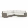 Coronado Sectional in Canvas Flax w/ Self Welt - Front Side Angle - Coronado Sectional in Canvas Flax w/ Self Welt - Front Side Angle