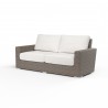 Coronado Loveseat in Canvas Flax w/ Self Welt - Front Side Angle