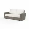 Coronado Loveseat in Canvas Flax w/ Self Welt - Front Side Angle - Coronado Loveseat in Canvas Flax w/ Self Welt - Front Side Angle