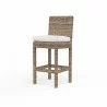Havana Barstool in Canvas Flax w/ Self Welt - Front Side Angle - Havana Barstool in Canvas Flax w/ Self Welt - Front Side Angle