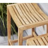 Cane-Line Flip Bar Chair, Stackable Close Top View