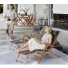 Cane-Line Flip Deck Chair Cushion Set Dark Grey