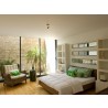 TemaHome Float Bed - Queen Size With Mattress Support in Walnut - Lifestyle 6