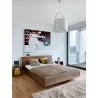 TemaHome Float Bed - Queen Size With Mattress Support in Walnut - Lifestyle - TemaHome Float Bed - Queen Size With Mattress Support in Walnut - Lifestyle