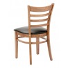 European Beechwood Wood Dining Chair - FLS-05S - Back Walnut with Cushion