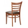 European Beechwood Wood Dining Chair - FLS-05S - Back Mahogany with Cushion