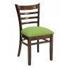 European Beechwood Wood Dining Chair - FLS-05S - Front with Green Cushion