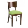 European Beechwood Wood Dining Chair - FLS-11S - With Green Cushion
