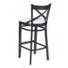 European 42" Beech Wood Barstool - FLS-16B - Back