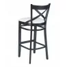 European 42" Beech Wood Barstool - FLS-16B - Back - European 42" Beech Wood Barstool - FLS-16B - Back