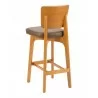 European 42" Beech Wood Barstool - FLS-16B - Back - European 42" Beech Wood Barstool - FLS-16B - Back