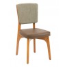 European Beechwood Wood Dining Chair - Mahogany