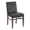 European Beechwood Wood Dining Chair - Front - Black