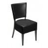 European Beechwood Wood Dining Chair - Black - Front