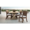Sunset West Havana Dining Chair in Canvas Flax w/ Self Welt - Lifestyle
