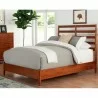 Flynn Retro Standard King Bed w/Slat Back Headboard in Acorn - Lifestyle - Flynn Retro Standard King Bed w/Slat Back Headboard in Acorn - Lifestyle