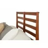 Flynn Retro California King Bed w/Slat Back Headboard in Acorn - Detail - Flynn Retro California King Bed w/Slat Back Headboard in Acorn - Detail