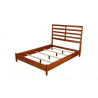 Flynn Retro Standard King Bed w/Slat Back Headboard in Acorn - Frame