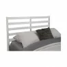 Flynn Retro California King Bed w/Slat Back Headboard, White - Board - Flynn Retro California King Bed w/Slat Back Headboard, White - Board